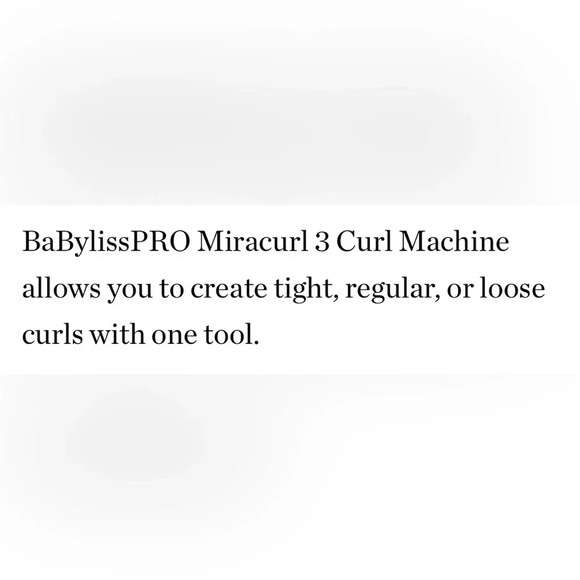 BaBylissPro MiraCurl 3 Curl Hair Machine 👩‍🦱 NEW IN SEALED BOX BaByliss - Picture 5 of 7